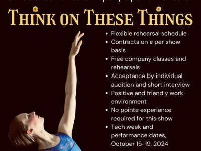 Think on These Things Audition