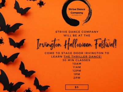 Strive Dance Company teaches the Thriller dance at the Irvington Halloween Festival!